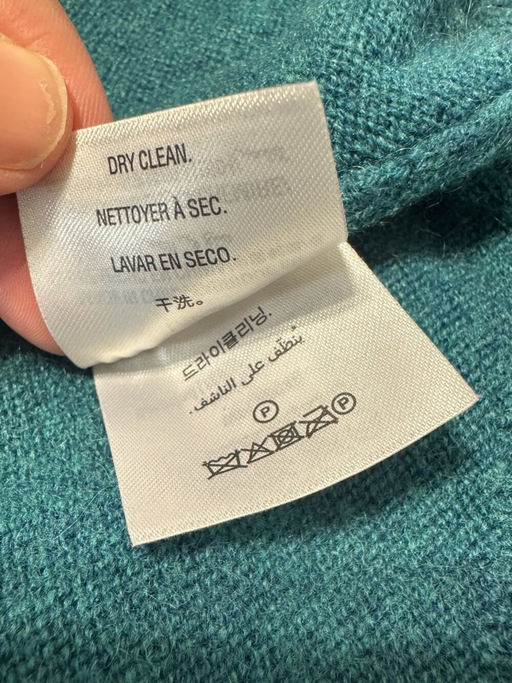 Charter Club Luxury sweater Turtleneck Women's Size Large Blue 100% cashmere - Picture 7 of 13